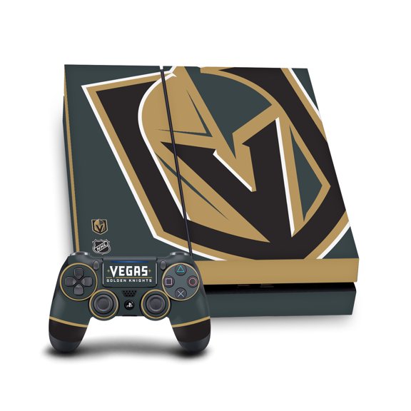 Head Case Designs Officially Licensed NHL Vegas Golden Knights Oversized Vinyl Sticker Skin Decal Cover Compatible with Sony PS4 Console & Controller