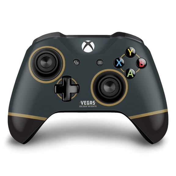 Head Case Designs Officially Licensed NHL Vegas Golden Knights Plain Vinyl Sticker Skin Decal Cover Compatible with Microsoft Xbox One S / X Controller