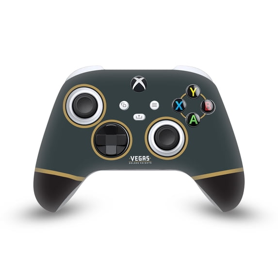 Head Case Designs Officially Licensed NHL Vegas Golden Knights Plain Vinyl Sticker Skin Decal Cover Compatible with Microsoft Xbox Series X / Series S Controller