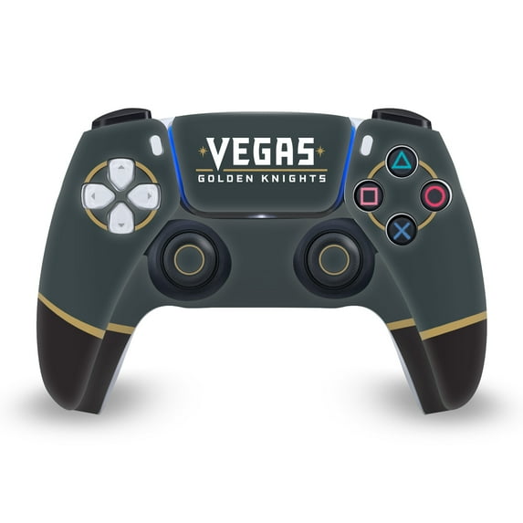Head Case Designs Officially Licensed NHL Vegas Golden Knights Plain Vinyl Sticker Skin Decal Cover Compatible with Sony PS5 Sony DualSense Controller