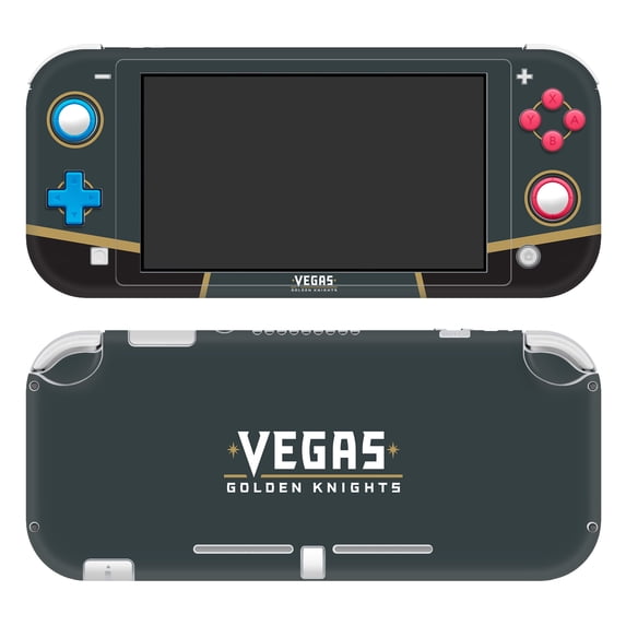 Head Case Designs Officially Licensed NHL Vegas Golden Knights Plain Vinyl Sticker Skin Decal Cover Compatible with Nintendo Switch Lite