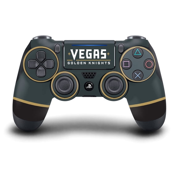 Head Case Designs Officially Licensed NHL Vegas Golden Knights Plain Vinyl Sticker Skin Decal Cover Compatible with Sony DualShock 4 Controller