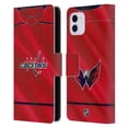 thumbnail image 1 of Head Case Designs Officially Licensed NHL Washington Capitals Jersey Leather Book Wallet Case Cover Compatible with Apple iPhone 11, 1 of 6
