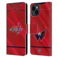 thumbnail image 1 of Head Case Designs Officially Licensed NHL Washington Capitals Jersey Leather Book Wallet Case Cover Compatible with Apple iPhone 15, 1 of 6