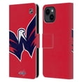thumbnail image 1 of Head Case Designs Officially Licensed NHL Washington Capitals Oversized Leather Book Wallet Case Cover Compatible with Apple iPhone 15, 1 of 6