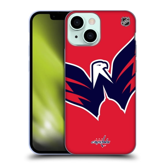 Head Case Designs Officially Licensed NHL Washington Capitals Oversized Soft Gel Case Compatible with Apple iPhone 13 Mini