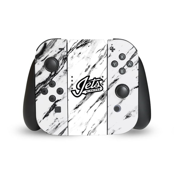 Head Case Designs Officially Licensed NHL Winnipeg Jets Marble Vinyl Sticker Skin Decal Cover Compatible with Nintendo Switch Joy Controller