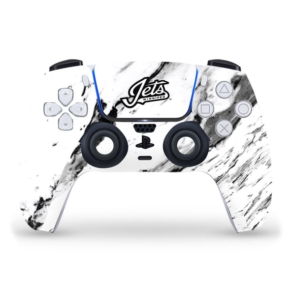 Head Case Designs Officially Licensed NHL Winnipeg Jets Marble Vinyl Sticker Skin Decal Cover Compatible with Sony PS5 Sony DualSense Controller