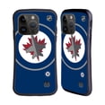 thumbnail image 1 of Head Case Designs Officially Licensed NHL Winnipeg Jets Oversized Hybrid Case Compatible with Apple iPhone 15 Pro, 1 of 7