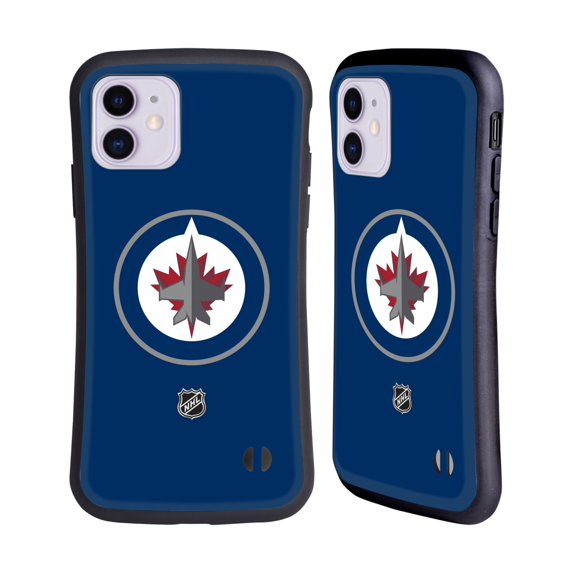 Head Case Designs Officially Licensed NHL Winnipeg Jets Plain Hybrid Case Compatible with Apple iPhone 11