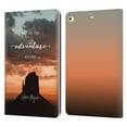 thumbnail image 1 of Head Case Designs Officially Licensed Nature Magick So The Adventure Begins Quote Desert Leather Book Wallet Case Compatible with Apple iPad 9.7 2017 / iPad 9.7 2018, 1 of 6