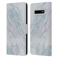 thumbnail image 1 of Head Case Designs Officially Licensed Nature Magick Marble Metallics Blue Leather Book Wallet Case Cover Compatible with Samsung Galaxy S10+ / S10 Plus, 1 of 6