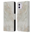 thumbnail image 1 of Head Case Designs Officially Licensed Nature Magick Marble Metallics Gold Leather Book Wallet Case Cover Compatible with Apple iPhone 11, 1 of 6