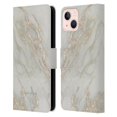 thumbnail image 1 of Head Case Designs Officially Licensed Nature Magick Marble Metallics Gold Leather Book Wallet Case Cover Compatible with Apple iPhone 13, 1 of 6