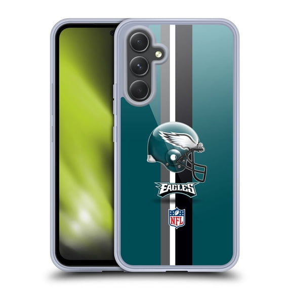 Head Case Designs NFL Philadelphia Eagles Logo Helmet Soft Gel Case for Samsung Galaxy A54 5G