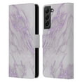 thumbnail image 1 of Head Case Designs Officially Licensed Nature Magick Marble Metallics Purple Leather Book Wallet Case Cover Compatible with Samsung Galaxy S22+ 5G, 1 of 6