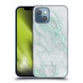 thumbnail image 1 of Head Case Designs Officially Licensed Nature Magick Marble Metallics Teal Soft Gel Case Compatible with Apple iPhone 13, 1 of 7