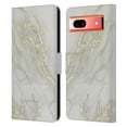 thumbnail image 1 of Head Case Designs Officially Licensed Nature Magick Marble Metallics Yellow Leather Book Wallet Case Cover Compatible with Google Pixel 7a, 1 of 6