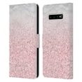 thumbnail image 1 of Head Case Designs Officially Licensed Nature Magick Rose Gold Marble Glitter Pink Sparkle 2 Leather Book Wallet Case Cover Compatible with Samsung Galaxy S10+ / S10 Plus, 1 of 6