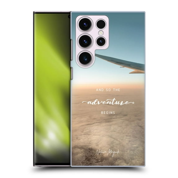 Head Case Designs Officially Licensed Nature Magick So The Adventure Begins Quote Airplane Hard Back Case Compatible with Samsung Galaxy S23 Ultra 5G