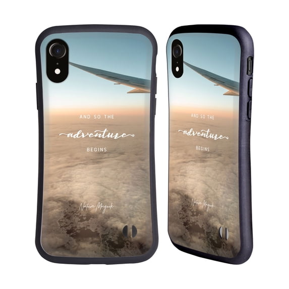 Head Case Designs Officially Licensed Nature Magick So The Adventure Begins Quote Airplane Hybrid Case Compatible with Apple iPhone XR