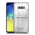 thumbnail image 1 of Head Case Designs Officially Licensed Nature Magick So The Adventure Begins Quote Black And White Forest Soft Gel Case Compatible with Samsung Galaxy S10e, 1 of 7