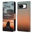 thumbnail image 1 of Head Case Designs Officially Licensed Nature Magick So The Adventure Begins Quote Desert Leather Book Wallet Case Cover Compatible with Google Pixel 8, 1 of 6