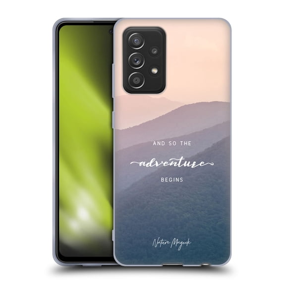 Head Case Designs Officially Licensed Nature Magick So The Adventure Begins Quote Mountains Soft Gel Case Compatible with Samsung Galaxy A52 / A52s / 5G (2021)