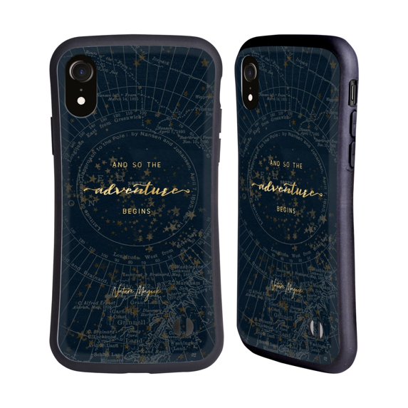 Head Case Designs Officially Licensed Nature Magick So The Adventure Begins Quote Star Map Hybrid Case Compatible with Apple iPhone XR