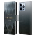 thumbnail image 1 of Head Case Designs Officially Licensed Nature Magick So The Adventure Begins Quote Trees Leather Book Wallet Case Cover Compatible with Apple iPhone 13 Pro, 1 of 6