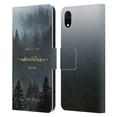 thumbnail image 1 of Head Case Designs Officially Licensed Nature Magick So The Adventure Begins Quote Trees Leather Book Wallet Case Cover Compatible with Apple iPhone XR, 1 of 6