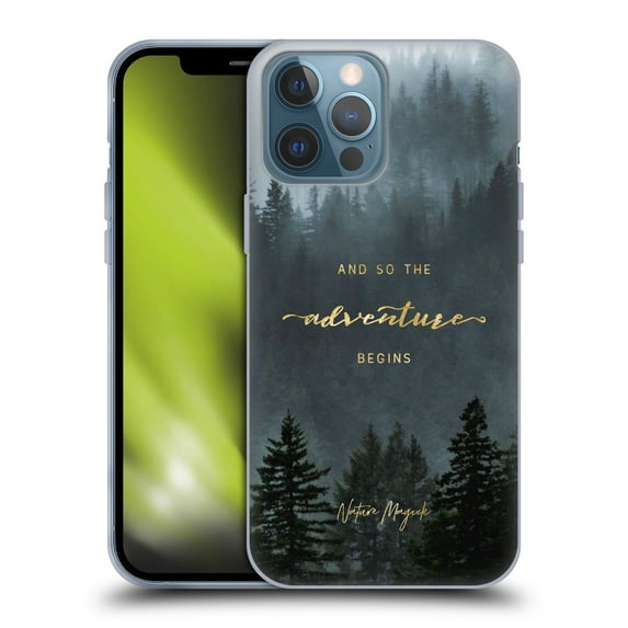 Head Case Designs Officially Licensed Nature Magick So The Adventure Begins Quote Trees Soft Gel Case Compatible with Apple iPhone 13 Pro Max