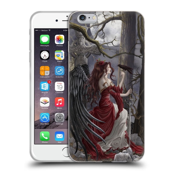 Head Case Designs Officially Licensed Nene Thomas Deep Forest Dark Angel Fairy with Raven Soft Gel Case Compatible with Apple iPhone 6 Plus / iPhone 6s Plus