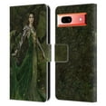 thumbnail image 1 of Head Case Designs Officially Licensed Nene Thomas Deep Forest Green Dragon Witch Of Fate Leather Book Wallet Case Cover Compatible with Google Pixel 7a, 1 of 6
