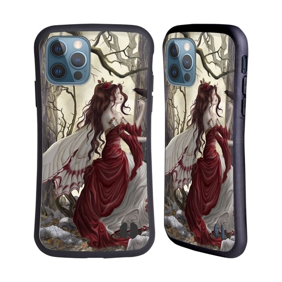 Head Case Designs Officially Licensed Nene Thomas Deep Forest Magic Fairy In Forest Raven Hybrid Case Compatible with Apple iPhone 12 / iPhone 12 Pro