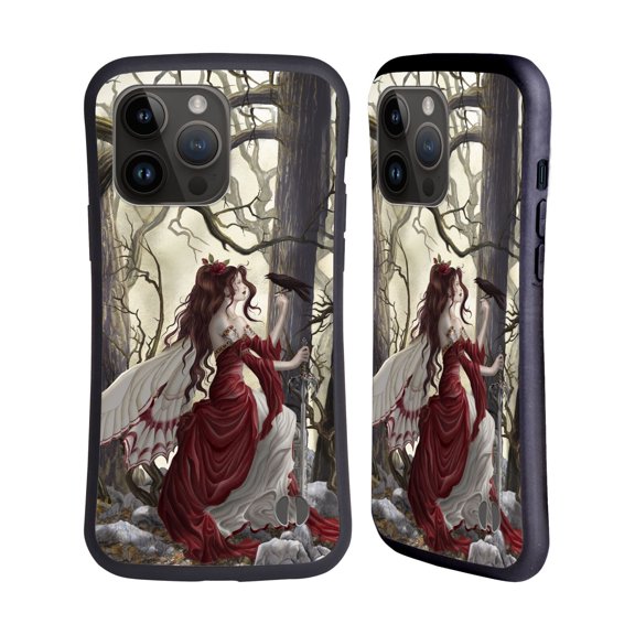Head Case Designs Officially Licensed Nene Thomas Deep Forest Magic Fairy In Forest Raven Hybrid Case Compatible with Apple iPhone 15 Pro Max