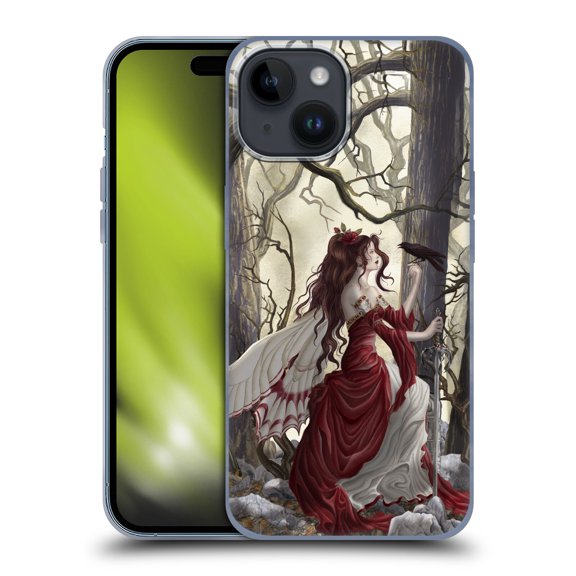 Head Case Designs Officially Licensed Nene Thomas Deep Forest Magic Fairy In Forest Raven Soft Gel Case Compatible with Apple iPhone 15