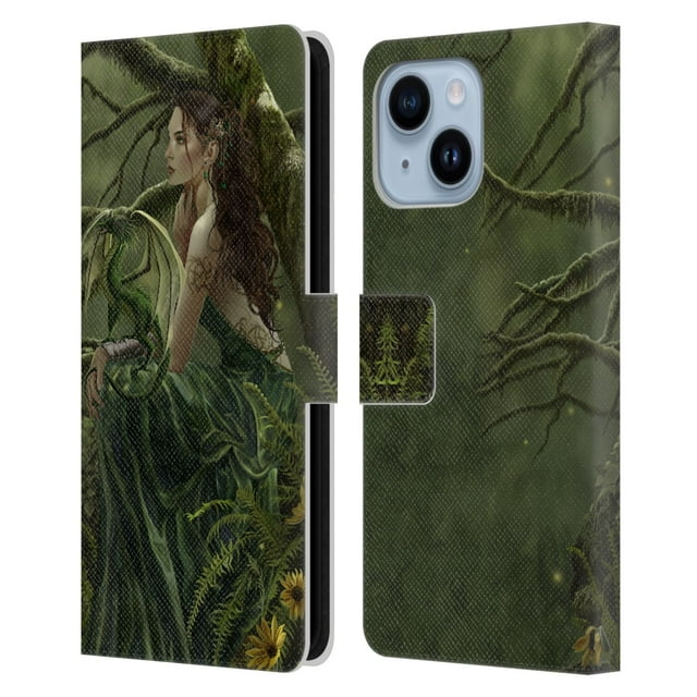 Head Case Designs Officially Licensed Nene Thomas Deep Forest Queen Fate Fairy with Dragon Leather Book Wallet Case Cover Compatible with Apple iPhone 14 Plus