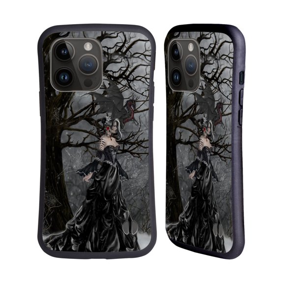 Head Case Designs Officially Licensed Nene Thomas Deep Forest Queen Gothic Fairy with Dragon Hybrid Case Compatible with Apple iPhone 15 Pro Max