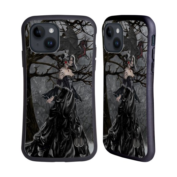 Head Case Designs Officially Licensed Nene Thomas Deep Forest Queen Gothic Fairy with Dragon Hybrid Case Compatible with Apple iPhone 15