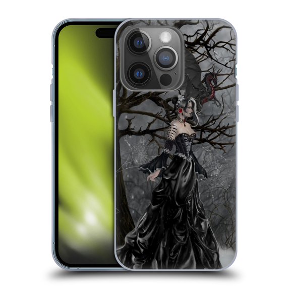 Head Case Designs Officially Licensed Nene Thomas Deep Forest Queen Gothic Fairy with Dragon Soft Gel Case Compatible with Apple iPhone 14 Pro