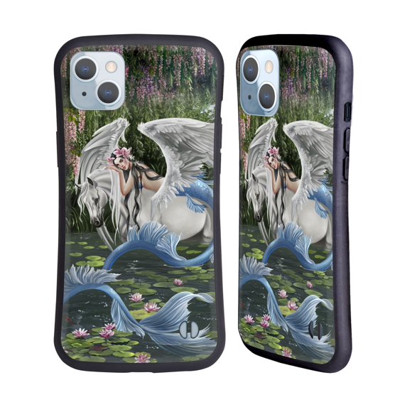 Head Case Designs Officially Licensed Nene Thomas Deep Forest Still Waters Mermaid & Pegasus Hybrid Case Compatible with Apple iPhone 14 Plus