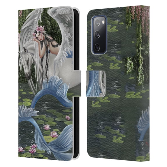 Head Case Designs Officially Licensed Nene Thomas Deep Forest Still Waters Mermaid & Pegasus Leather Book Wallet Case Cover Compatible with Samsung Galaxy S20 FE / 5G