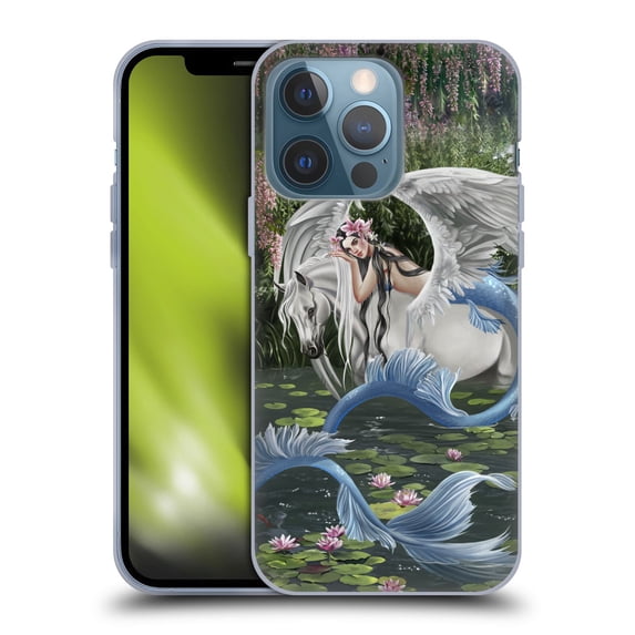 Head Case Designs Officially Licensed Nene Thomas Deep Forest Still Waters Mermaid & Pegasus Soft Gel Case Compatible with Apple iPhone 13 Pro