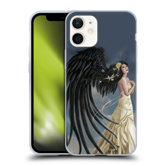 Head Case Designs Officially Licensed Nene Thomas Gothic Citrine Chrysanthemum Angel Soft Gel Case Compatible with Apple iPhone 12 Mini