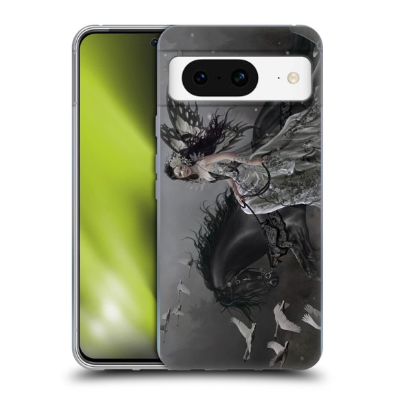 Head Case Designs Officially Licensed Nene Thomas Gothic Fairy On Horse with Swans Soft Gel Case Compatible with Google Pixel 8