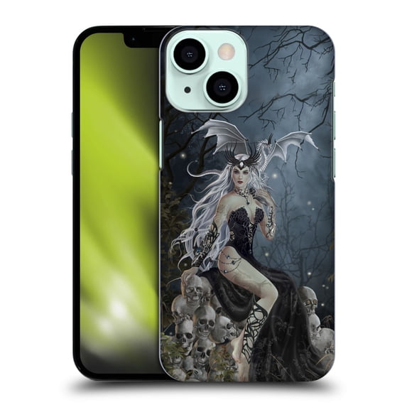 Head Case Designs Officially Licensed Nene Thomas Gothic Mad Queen Of Skulls Dragon Hard Back Case Compatible with Apple iPhone 13 Mini