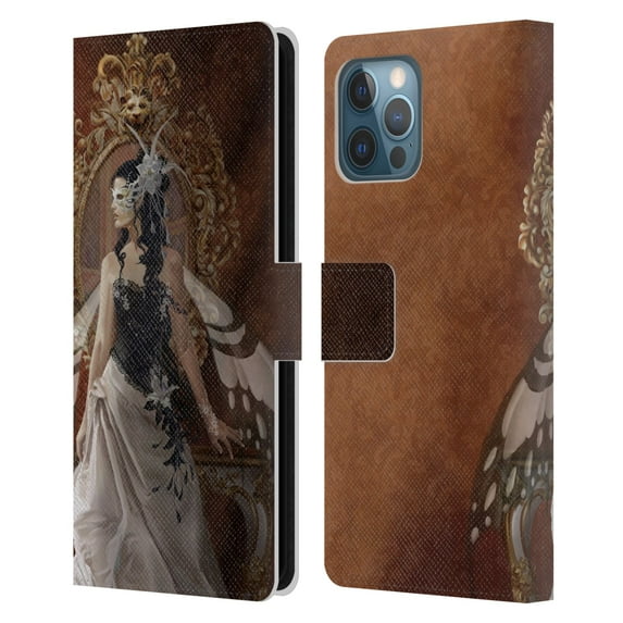 Head Case Designs Officially Licensed Nene Thomas Gothic Promises Wedding Dress Fairy Leather Book Wallet Case Cover Compatible with Apple iPhone 12 Pro Max