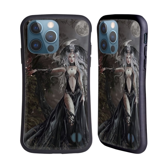 Head Case Designs Officially Licensed Nene Thomas Gothic Skull Queen Of Havoc Dragon Hybrid Case Compatible with Apple iPhone 13 Pro