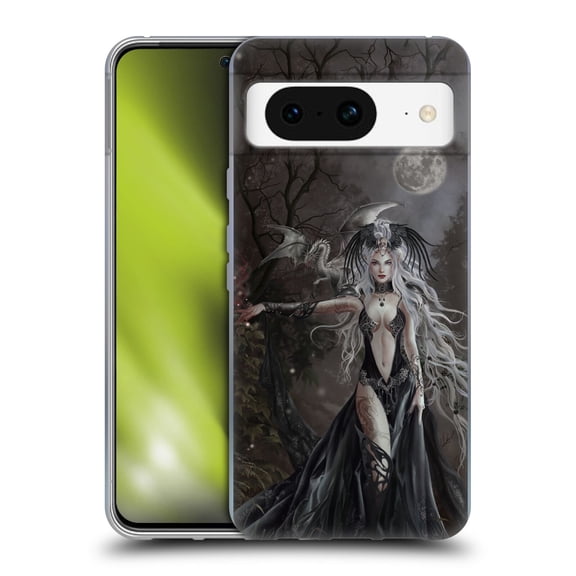 Head Case Designs Officially Licensed Nene Thomas Gothic Skull Queen Of Havoc Dragon Soft Gel Case Compatible with Google Pixel 8